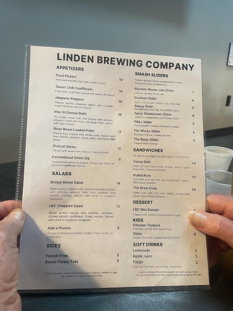 Linden Brewing Company Menu image 4